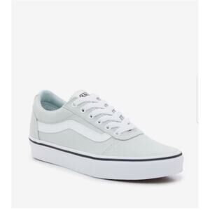 Vans Ward Suede Canvas Low Top Sneaker Size 9.5 Billowing Sail Green White
